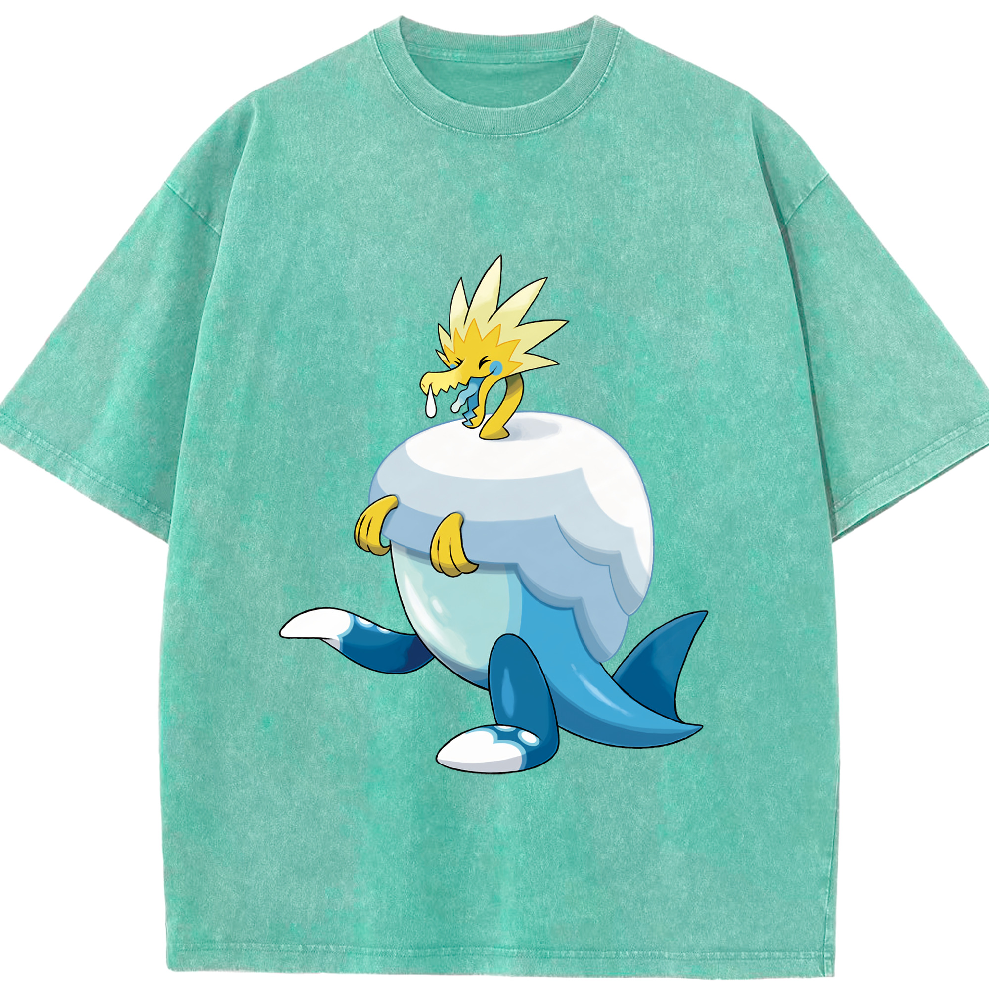 （画像用） ポケットモンスター Pokémon 綿100% ヴィンテージ風 半袖Tシャツ（フロントプリント）